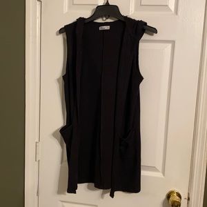 Cute Sweater Coverup with no sleeve and hood